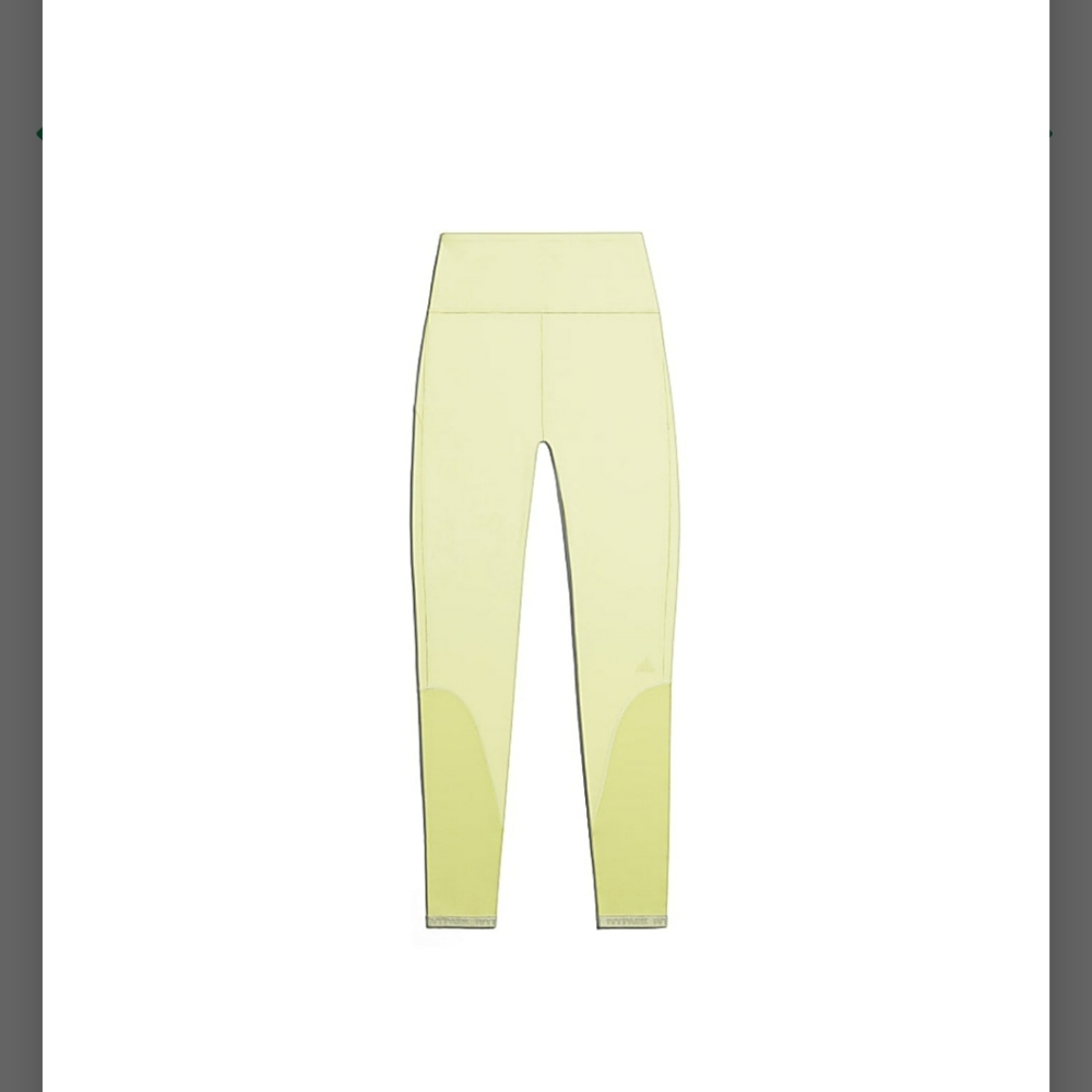 Adidas Ivy Park Rib Panel Tights Yellow